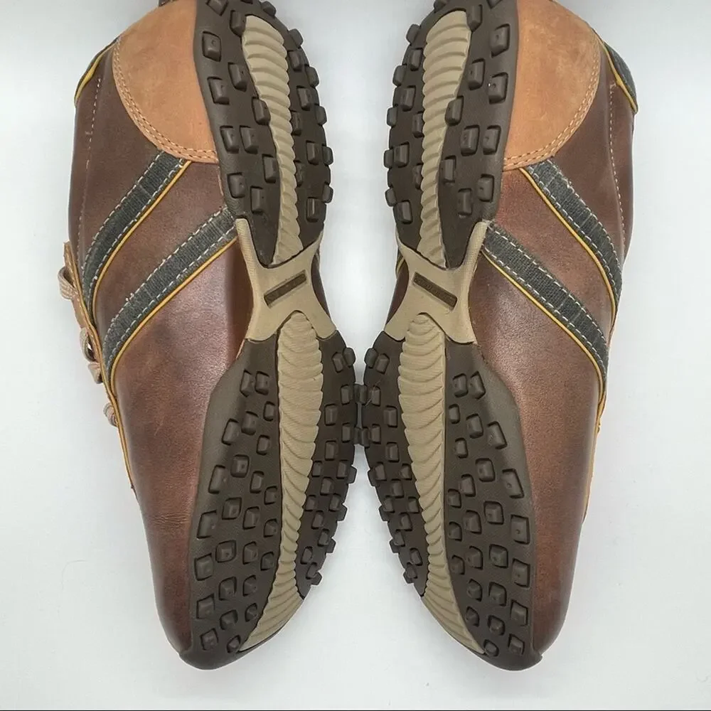 Men’s Two Tone Brown‎ and Tan Lace Up Leather Skechers EUC
